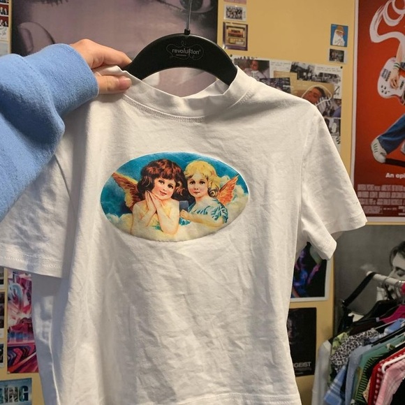 White cherub crop top - Picture 3 of 3